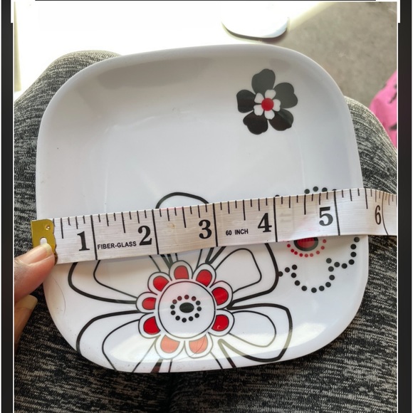 Vintage a lot of eight target home melamine square appetizer plates - Picture 2 of 5